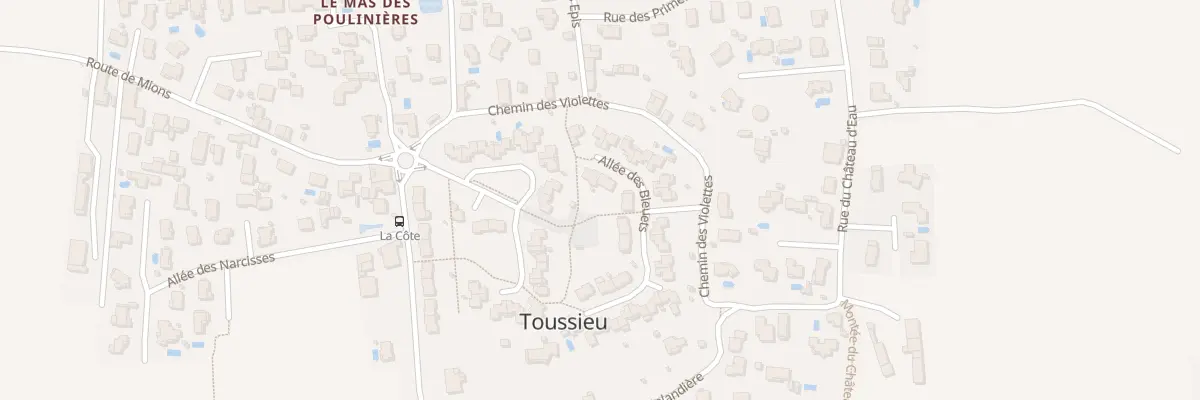 Plan du 4 All des Bleuets à Toussieu