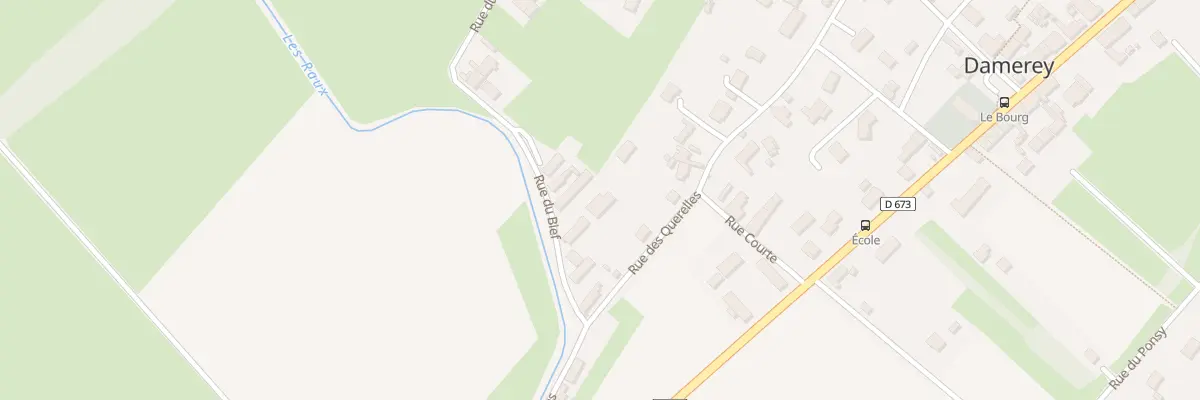 Plan du 6 Rue du Bief à Damerey