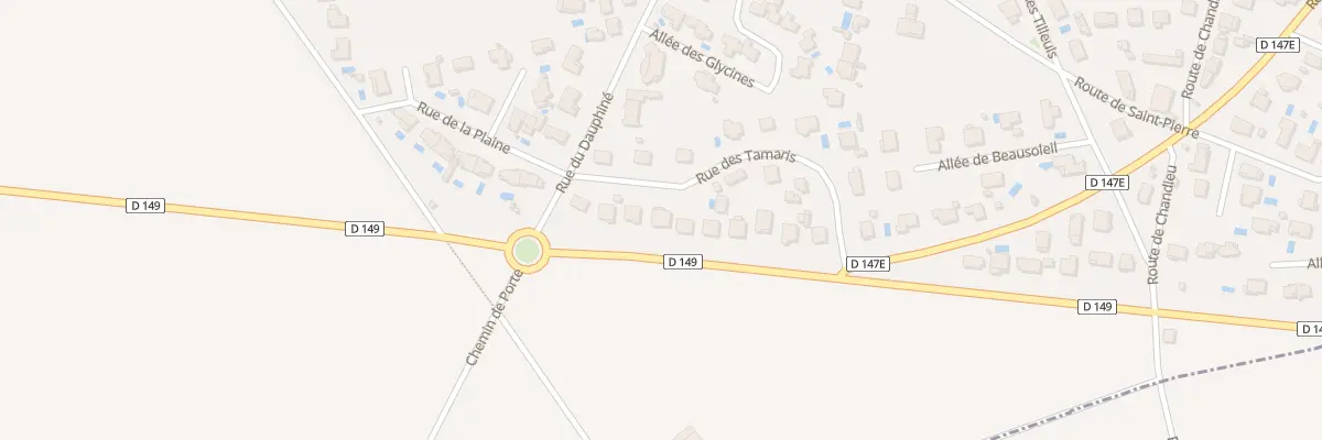 Plan du 8 Rue des Tamaris à Toussieu