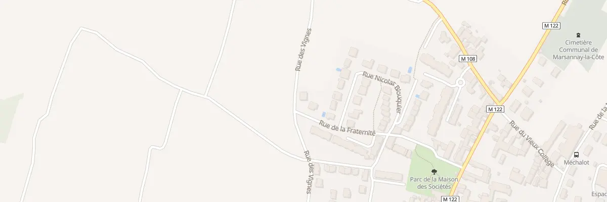 Plan du 6 Rue de la Fraternité à Marsannay-la-Côte