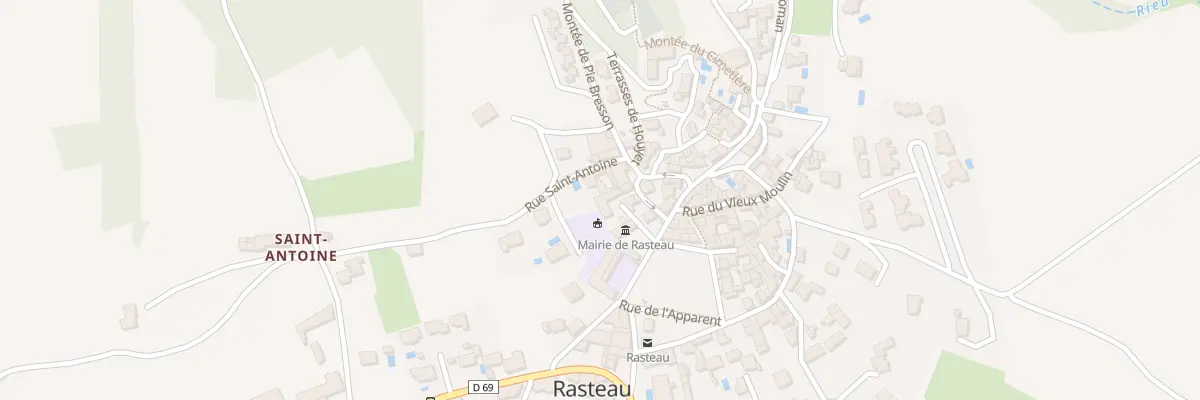 Plan du 9035 Rue Saint Antoine à Rasteau