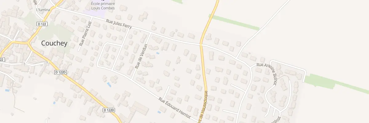 Plan du 30 Rue Jules Ferry à Couchey