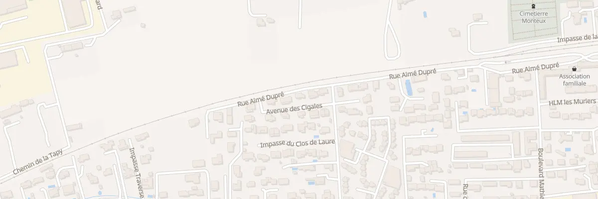 Plan du 38 Av des Cigales à Monteux