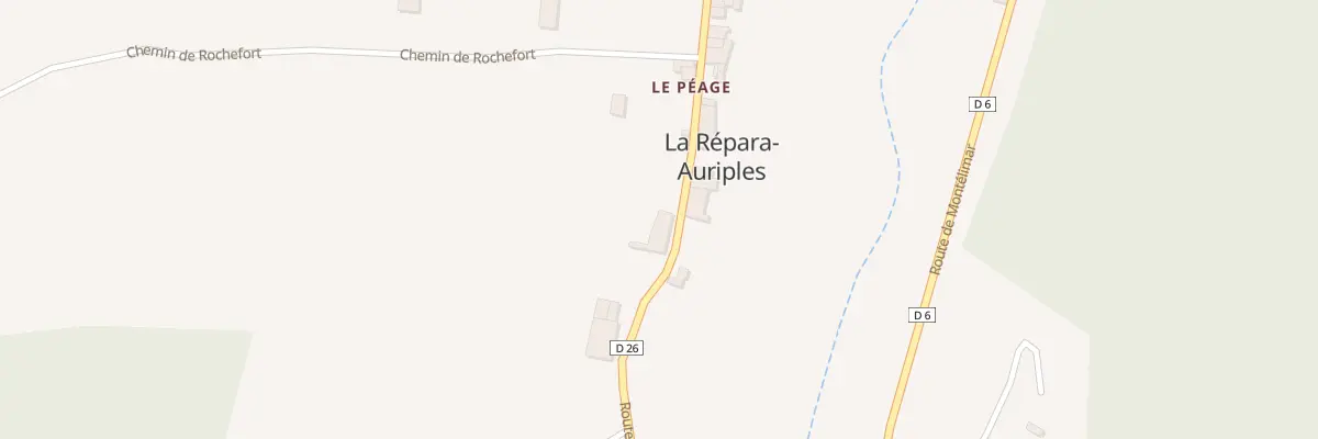 Plan du 5006 Le Devant du Peage à La Répara-Auriples