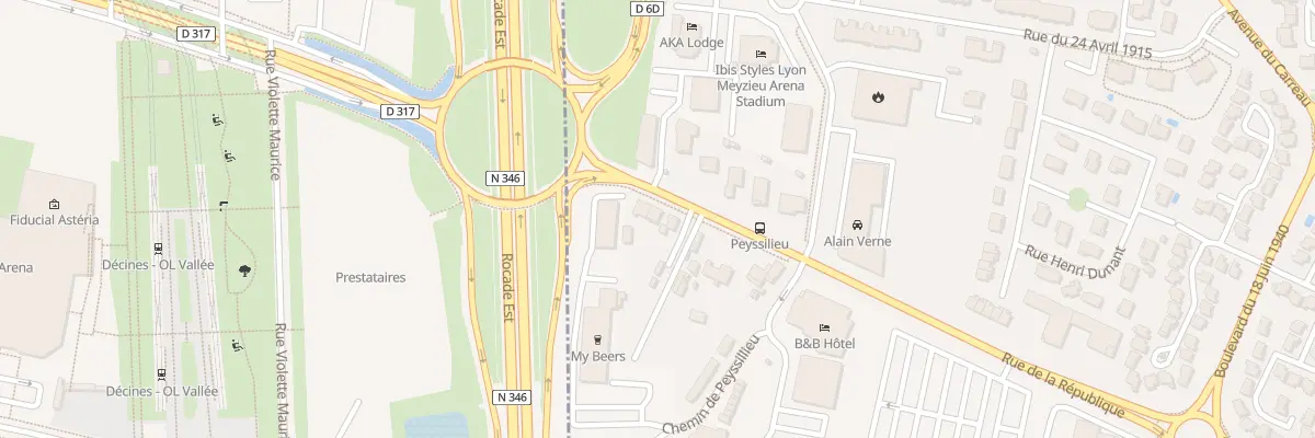Plan du 2T Rue de la République à Meyzieu