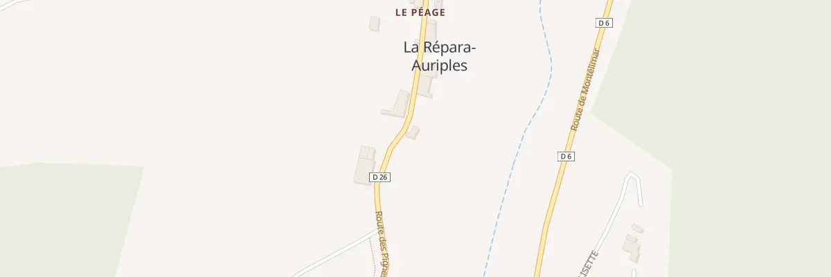 Plan du 5000 Le Dessous du Peage à La Répara-Auriples