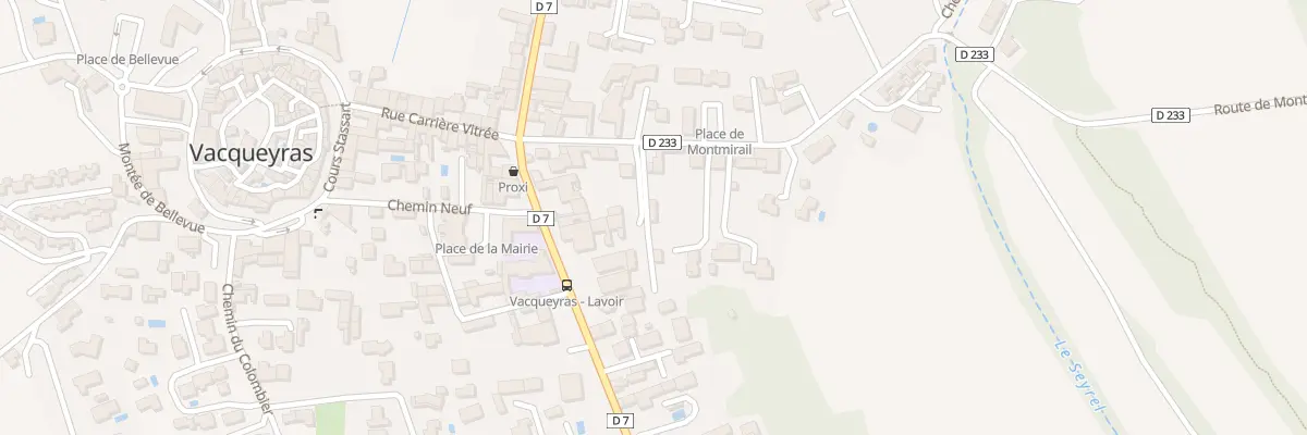 Plan du 96 Rte de Montmirail à Vacqueyras