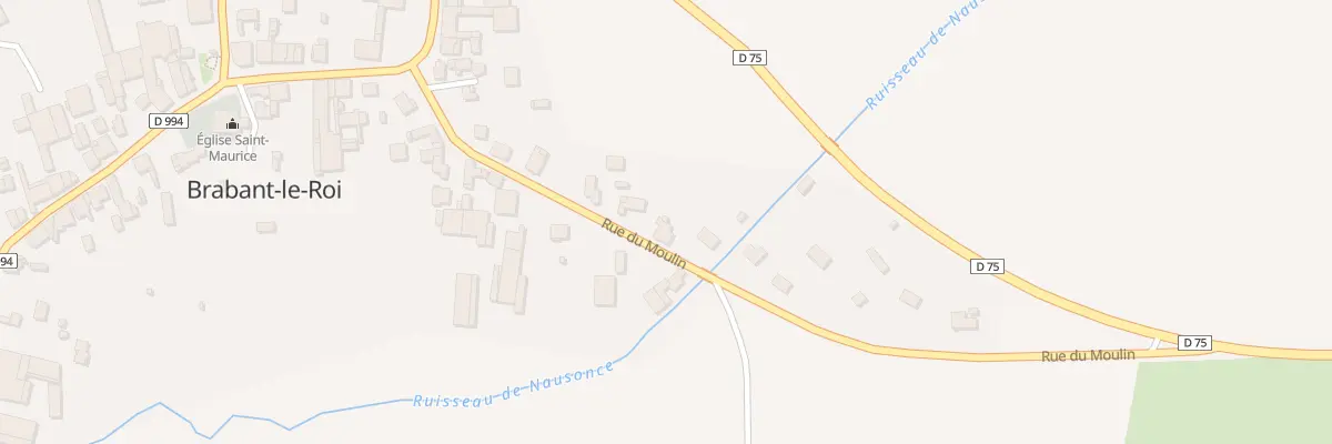 Plan du 13 Rue du Moulin à Brabant-le-Roi