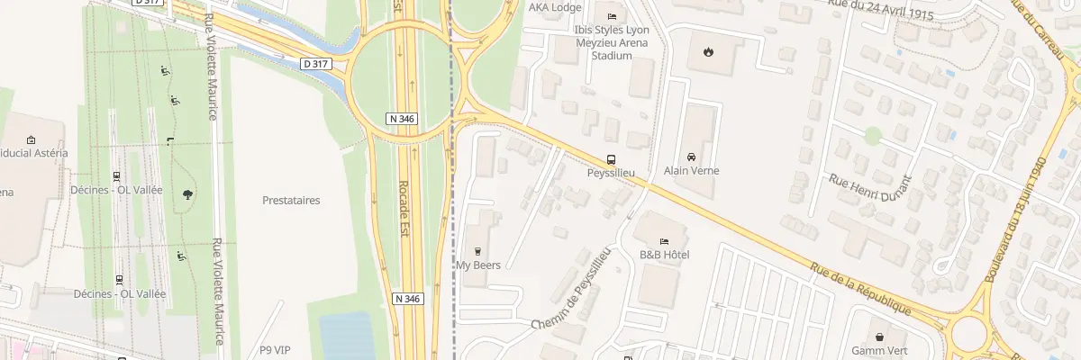 Plan du 4B Rue de la République à Meyzieu