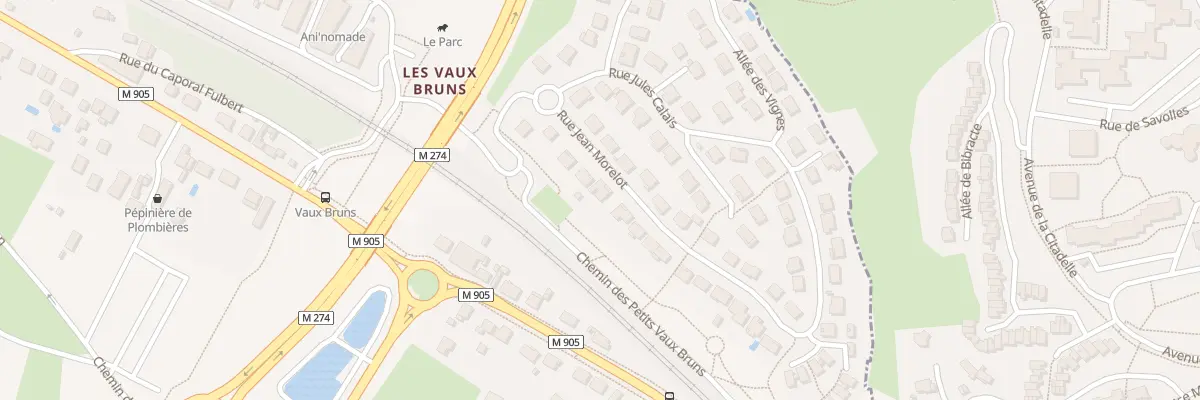 Plan du 10 Rue Jean Morelot à Plombières-lès-Dijon