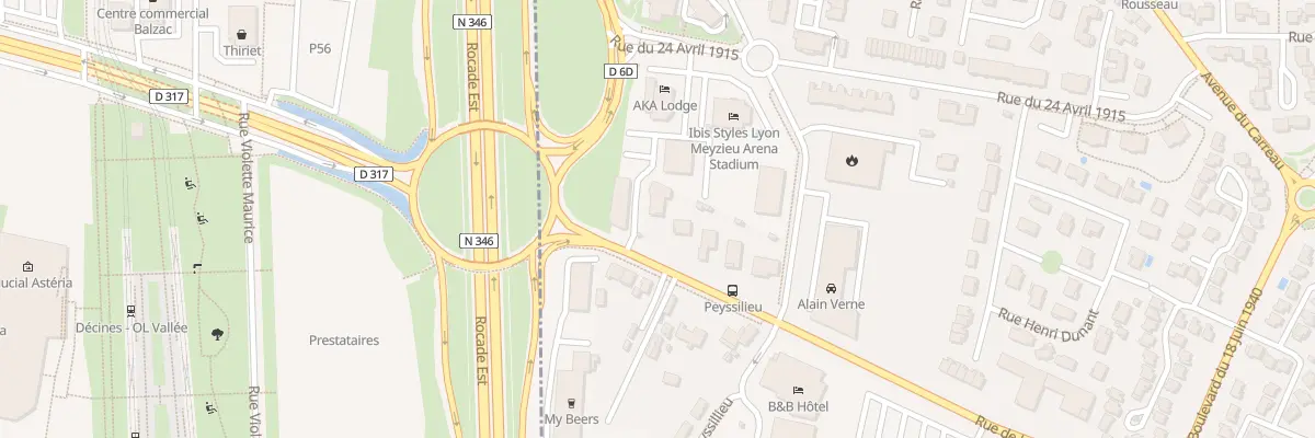 Plan du 1 Rue de la République à Meyzieu