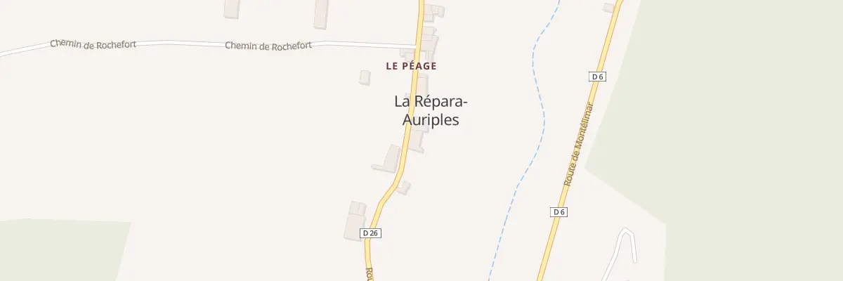 Plan du 5007 Le Dessous du Peage à La Répara-Auriples