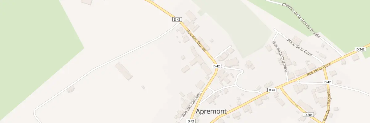Plan du 5016 Rue des Ecuries à Apremont