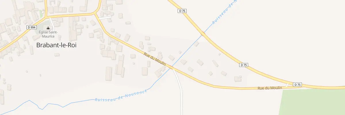 Plan du 15 Rue du Moulin à Brabant-le-Roi
