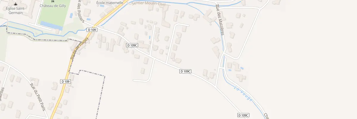 Plan du 17 Rte de Saint-Bernard à Gilly-lès-Cîteaux