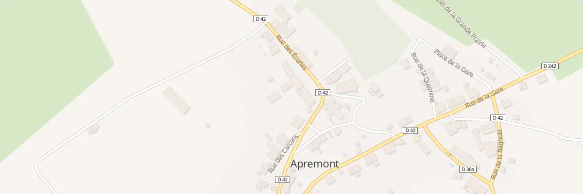 Plan du 1 Rue des Ecuries à Apremont