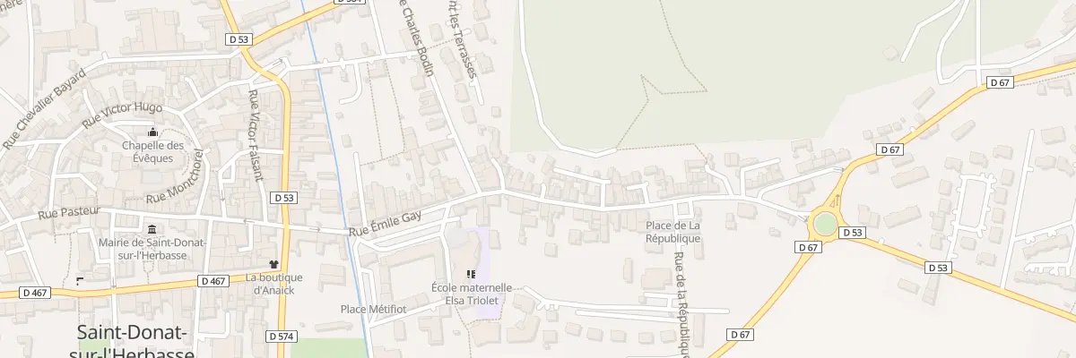 Plan du 15 Rue des Balmes à Saint-Donat-sur-l’Herbasse