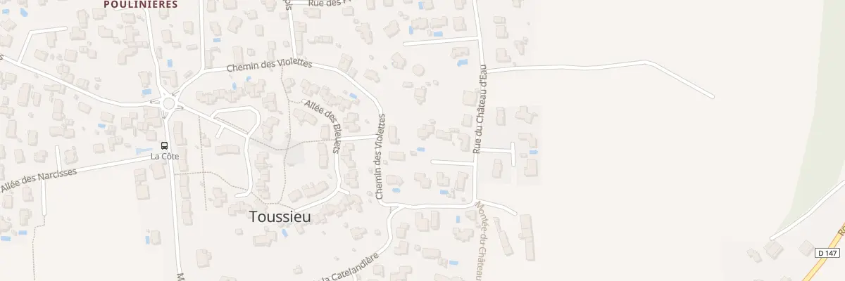Plan du 5 Rue du Château d’Eau à Toussieu