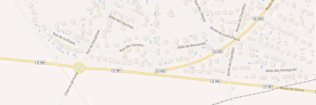 Plan du 15 Rue des Tamaris à Toussieu