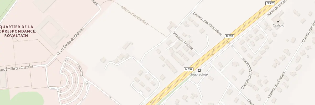 Plan du 850 Che de Maison Blanche à Alixan