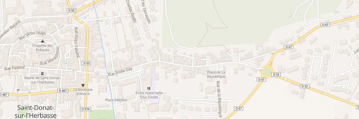 Plan du 23 Rue des Balmes à Saint-Donat-sur-l’Herbasse