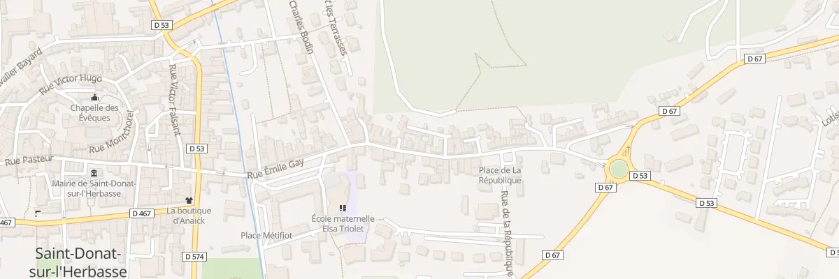 Plan du 27 Rue des Balmes à Saint-Donat-sur-l’Herbasse