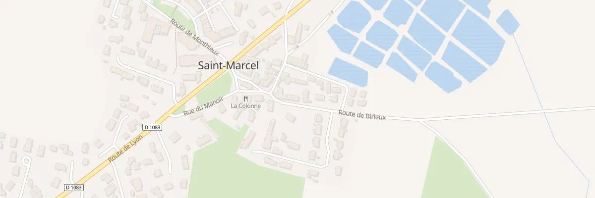 Plan du 39 Rte de Birieux à Saint-Marcel