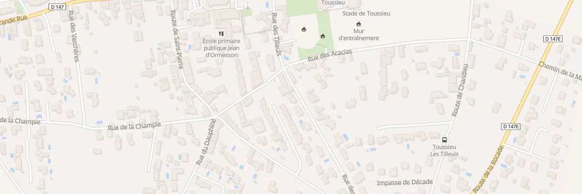 Plan du 22 Rue des Tilleuls à Toussieu