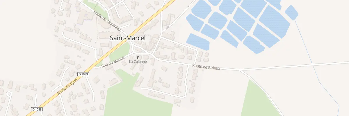 Plan du 53 Rte de Birieux à Saint-Marcel