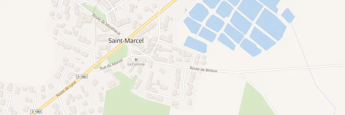 Plan du 699 Rte de Birieux à Saint-Marcel