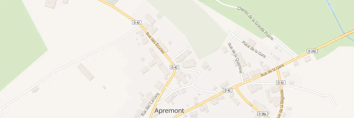 Plan du 2 Gr Grande Rue à Apremont