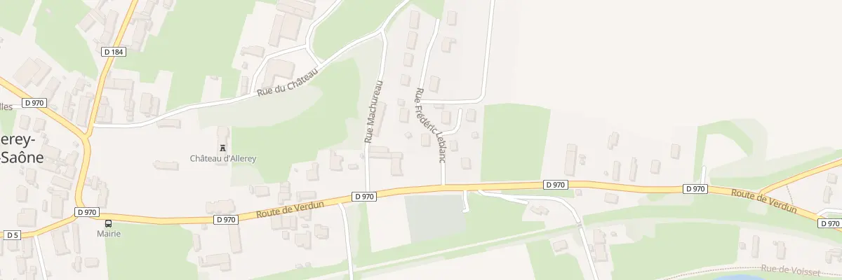 Plan du 1 Rue Frederic Leblanc à Allerey-sur-Saône