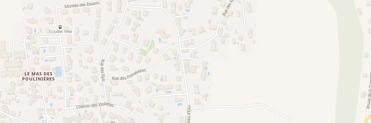 Plan du 28 Rue du Château d’Eau à Toussieu