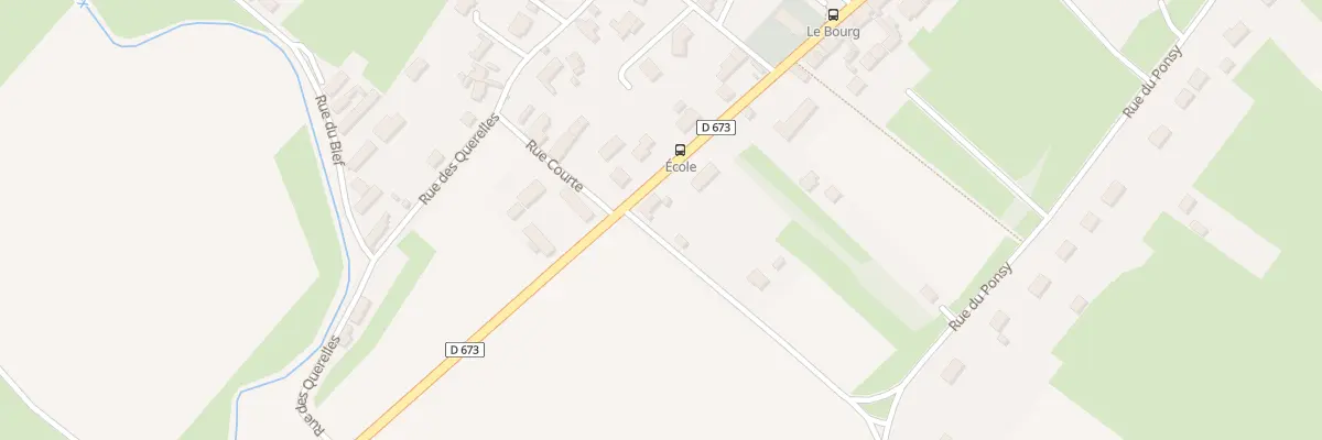 Plan du 1 Rte de Montcoy à Damerey