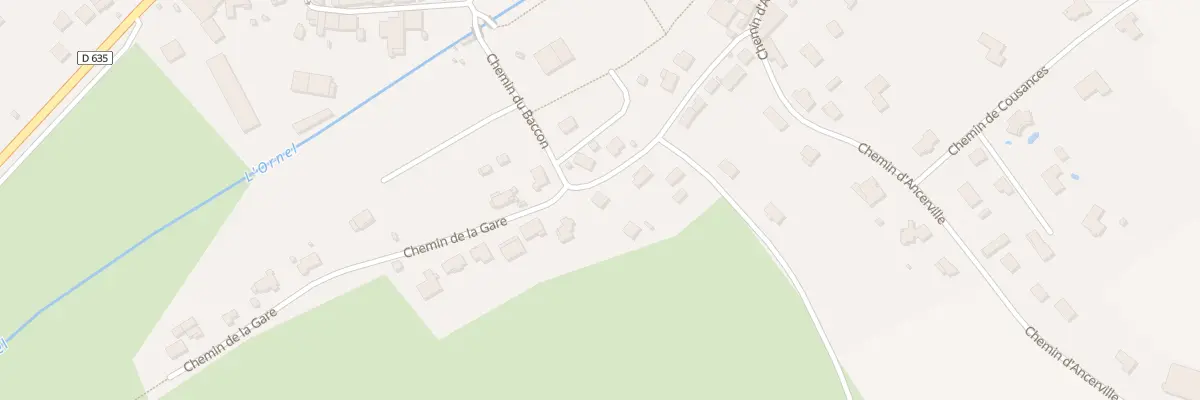 Plan du 9 Che de la Gare à Chancenay
