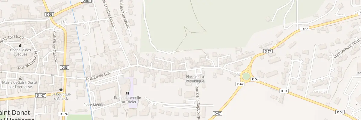 Plan du 55 Rue des Balmes à Saint-Donat-sur-l’Herbasse