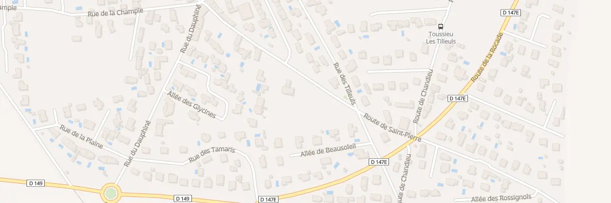 Plan du 40 Rte de Saint Pierre à Toussieu