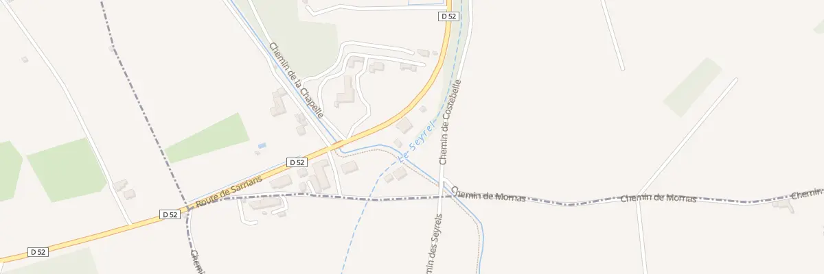 Plan du 725 Rte de Sarrians à Vacqueyras