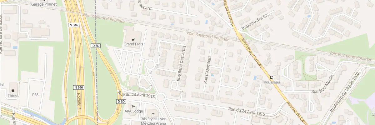 Plan du 16 Rue René Descartes à Meyzieu