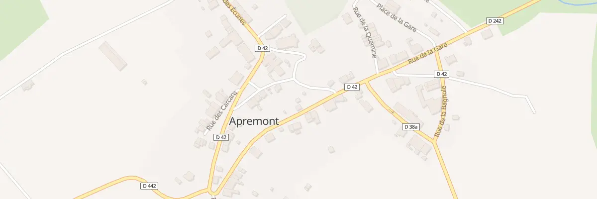 Plan du 1 Rue sous la Roche à Apremont