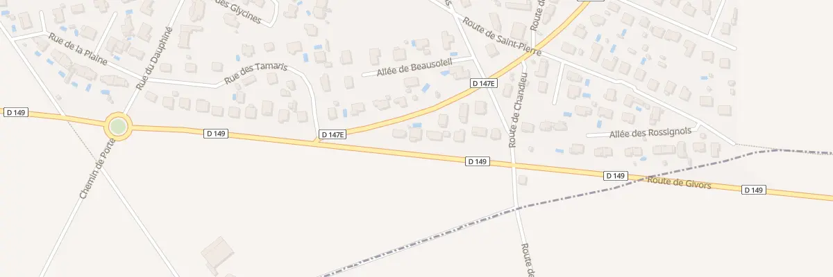 Plan du 4 Rte de la Rocade à Toussieu