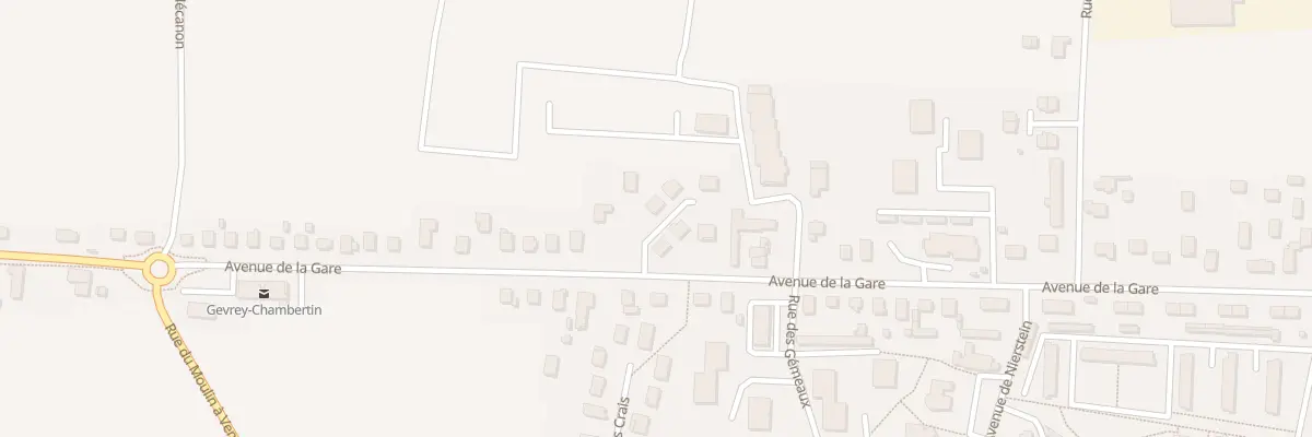 Plan du 62T Av de la Gare à Gevrey-Chambertin