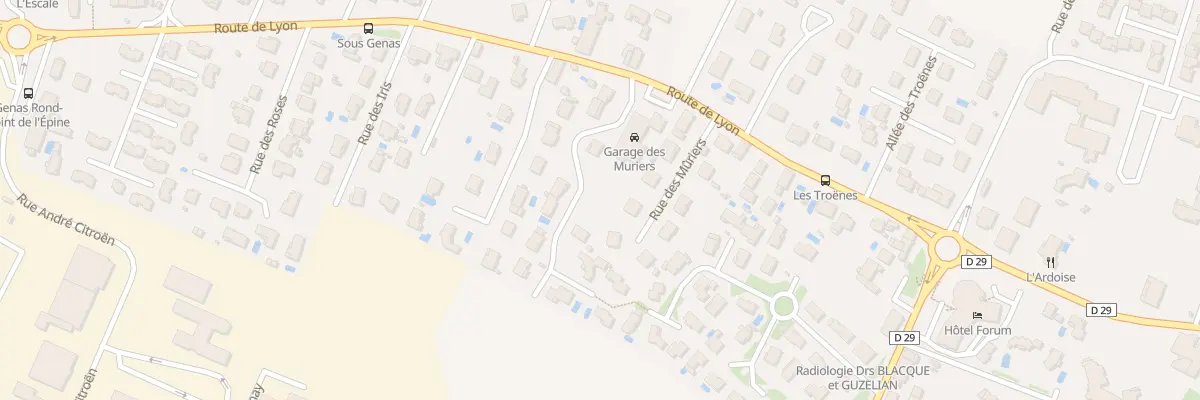 Plan du 3 Rue Gerard Philipe à Genas