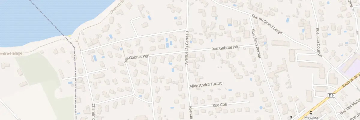 Plan du 25 Rue Gabriel Péri à Meyzieu