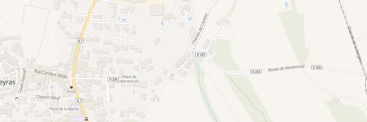 Plan du 9003 Rte de Montmirail à Vacqueyras