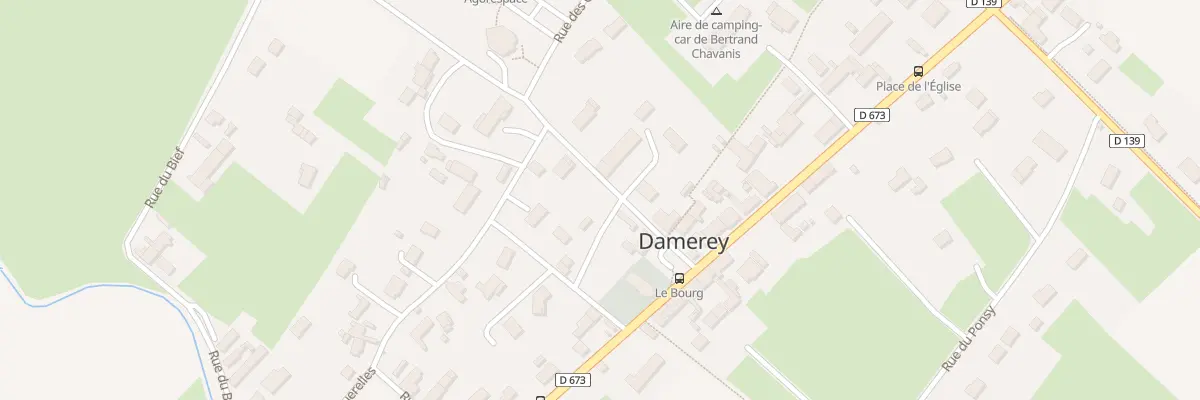 Plan du 2 Rue Cottin à Damerey