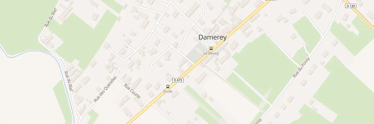 Plan du 13 Rte de Dole à Damerey