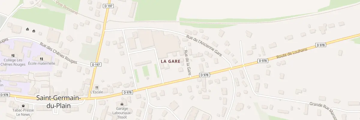 Plan du 1 Rue de la Gare à Saint-Germain-du-Plain