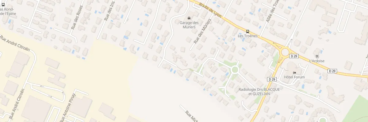 Plan du 9 Rue Gerard Philipe à Genas