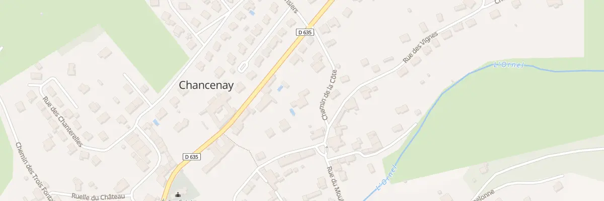 Plan du 4 Che de la Côte à Chancenay